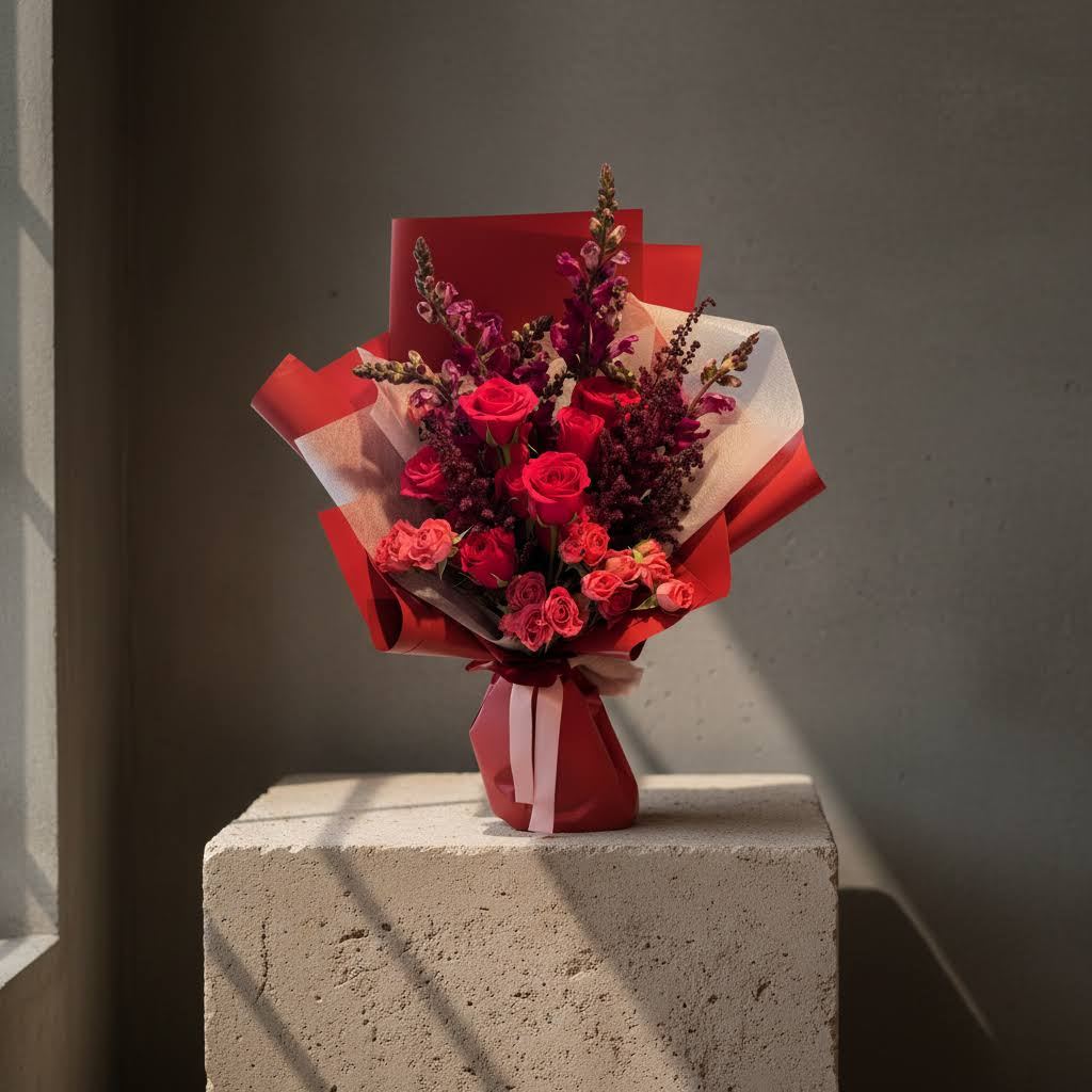 Bouquet de rosas en Bogotá Nativa